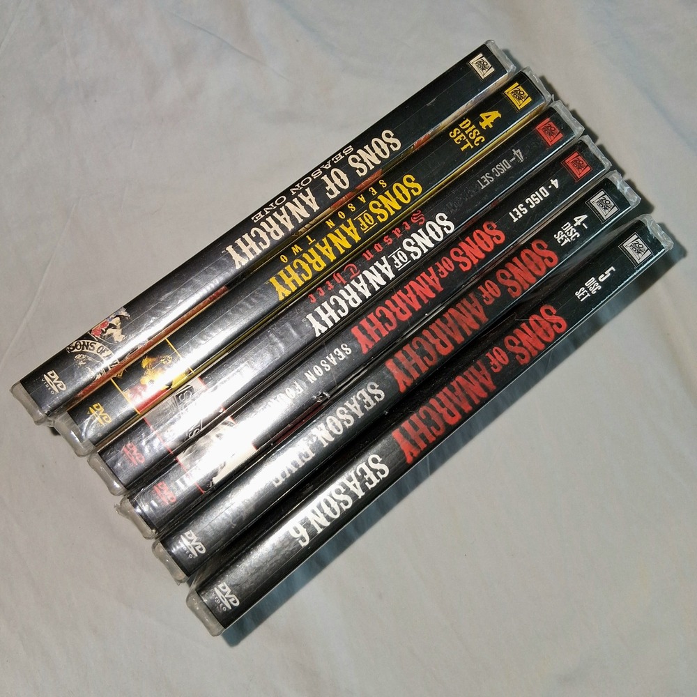 Sons of Anarchy DVD Complete Series Seasons 1 2 3 4 5 & 6 TV Show 4-Disc Sets